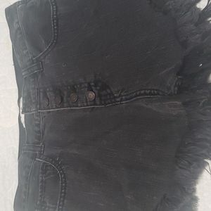 Black Hollister Jean shorts